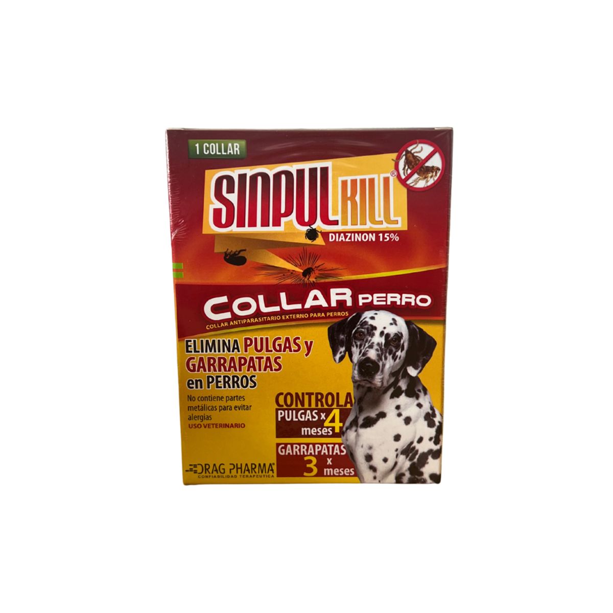DRAG PHARMA - Collar pulgas y garrapatas perro Sinpul