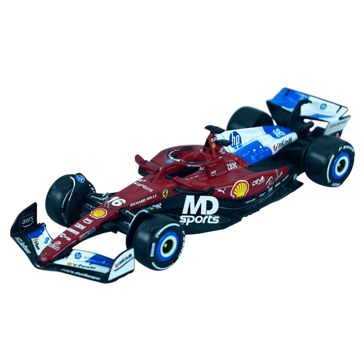 BBURAGO - Auto F1 Ferrari SF-25 GP Miami 2025 #16 Charles Leclerc Caja Normal Burago 1:43
