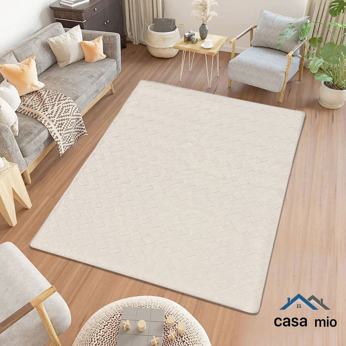 GENERICO - Alfombra de Área Antideslizante Casa Mio200x200 cm
