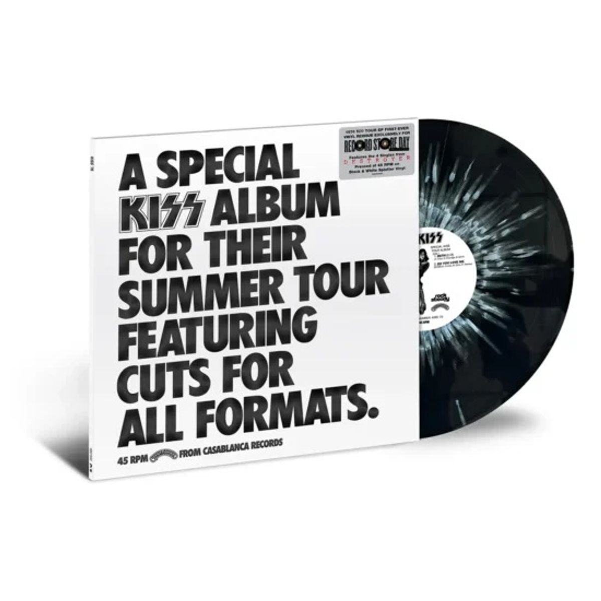 MERCURY - Kiss - Special Kiss Tour Album RSD - Vinilo EP Black & White Splatter
