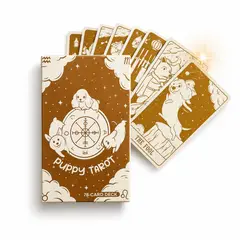COMPUTECH - Mazo De Cartas Tarot Puppy Tarot - Incluye 78 Cartas - Premium Tarot Principiantes