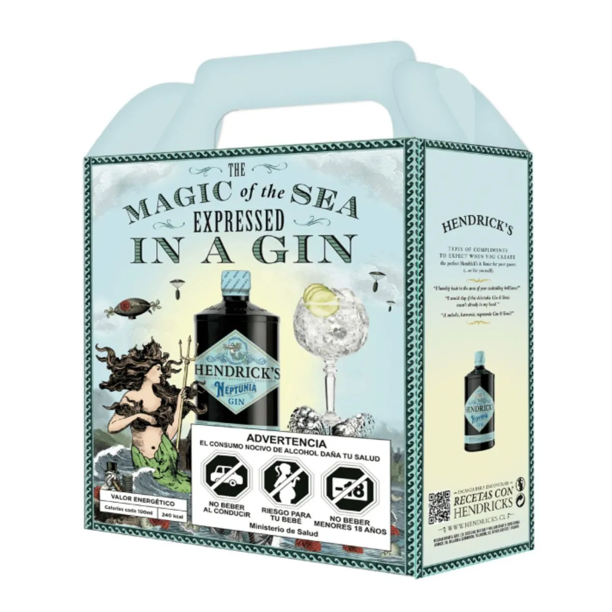 HENDRICKS - Pack Gin Hendricks Neptunia 700cc + Copa de Regalo