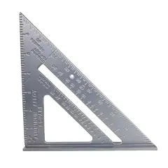 GENERICO - Escuadra Rápida Triangular de Carpintería Regla de Medición Precisa