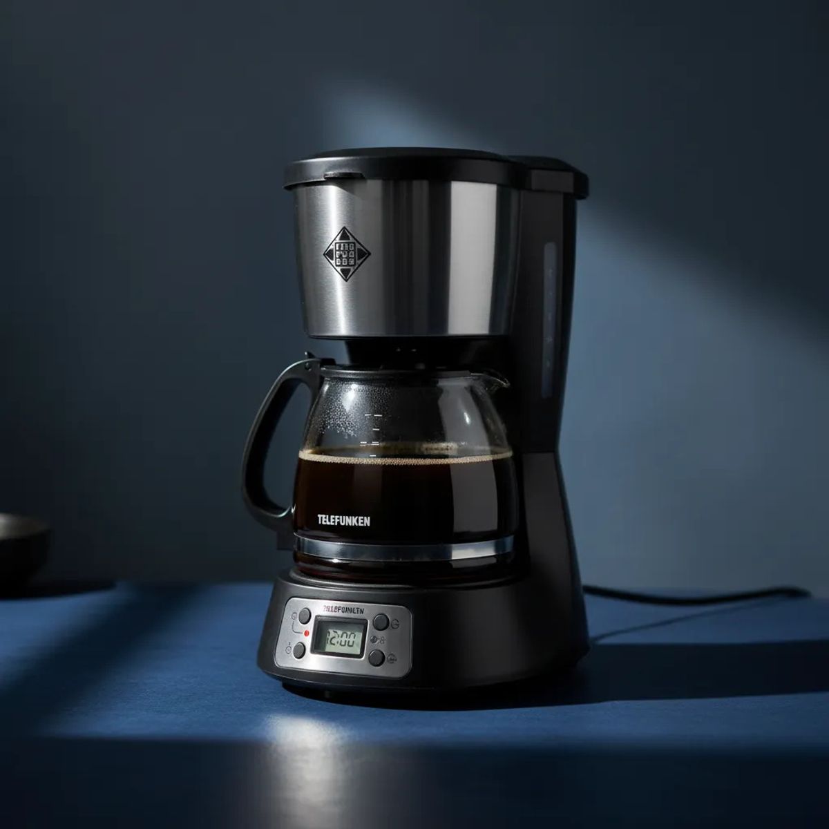 TELEFUNKEN - Cafetera Electrica Telefunken Venezia negro plateado