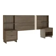 ROCA - Respaldo FIT extensible 2 Plazas Nogal-Blanco