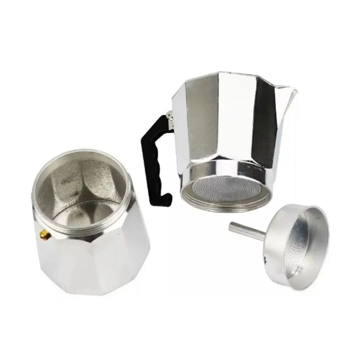 DISPARO - Cafetera Italiana 9 Tazas Cafetera Portatil Color Gris