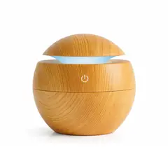 DISPARO - Humidificador Difusor de Escencias Aspecto Madera Claro Relajación