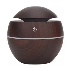 DISPARO - Humidificador Difusor de Escencias Aspecto Madera Oscuro Relajación