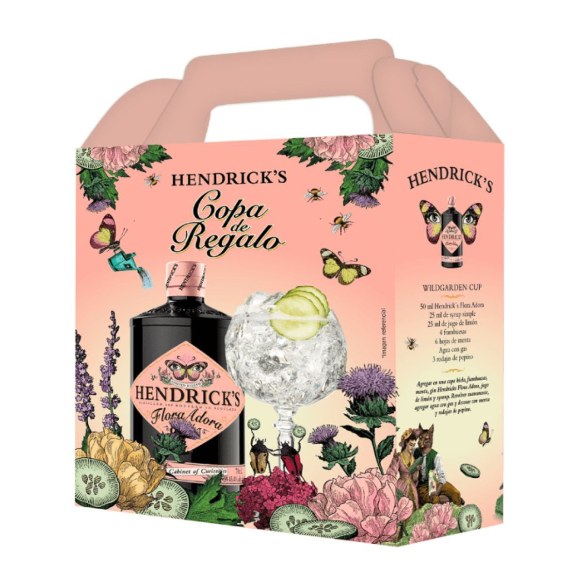 HENDRICKS - Pack Gin Hendricks Flora 700cc + Copa de Regalo