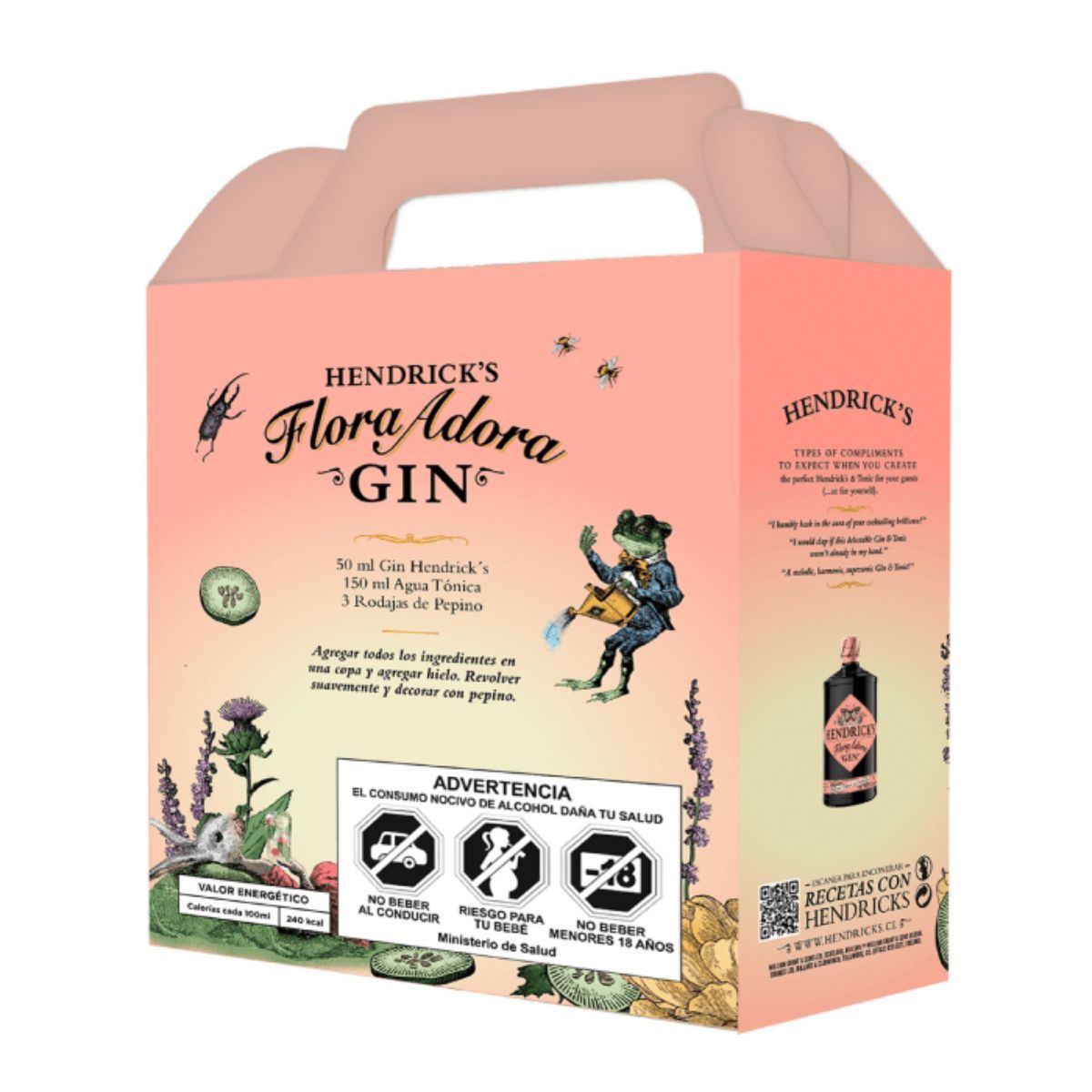 HENDRICKS - Pack Gin Hendricks Flora 700cc + Copa de Regalo
