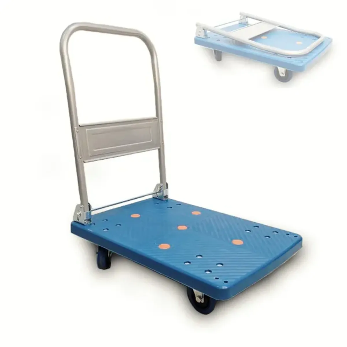 GENERICO - Carro Carga Yegua Plegable Plataforma Grande 300-400kg 90x60