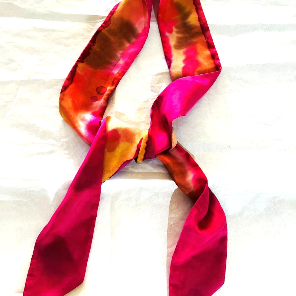 AMG ACCESORIOS - CORBATIN DE SEDA NATURAL HECHO A MANO DISEÑO EXCLUSIVO