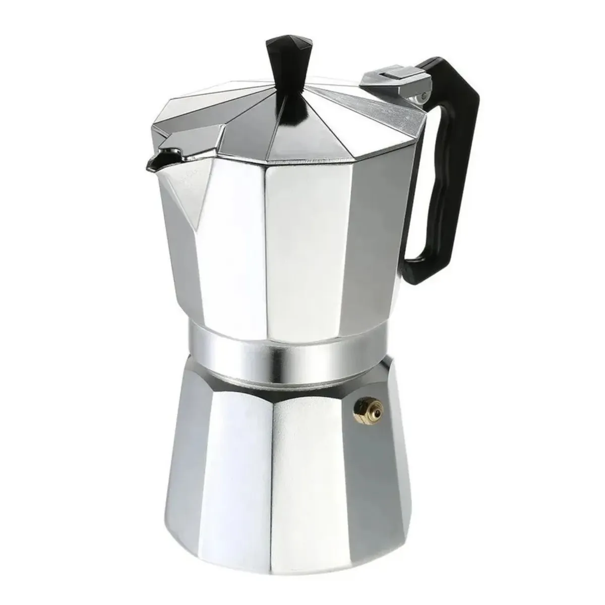 DISPARO - Cafetera Italiana 9 Tazas Cafetera Portatil Color Gris