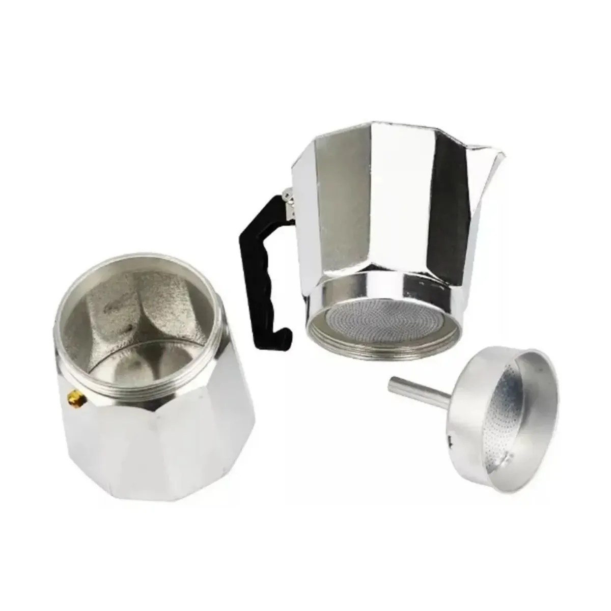 DISPARO - Cafetera Italiana 9 Tazas Cafetera Portatil Color Gris