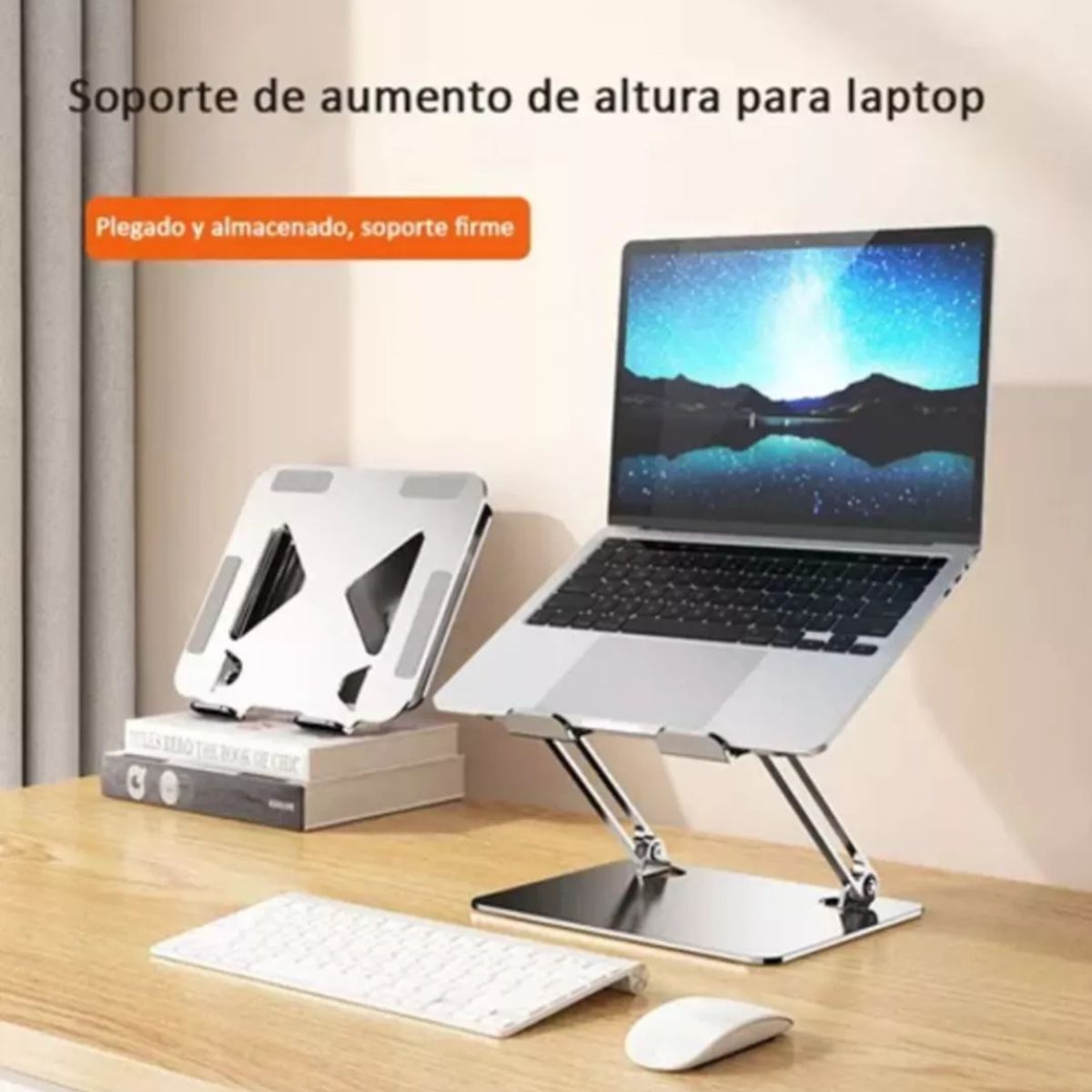 GENERICO - Soporte portátil aluminio plegable para pc notebook computador