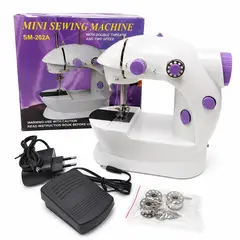 GENERICO - Mini Máquina De Coser Recta Portátil Con Accesorios Tasbel Caja Morada