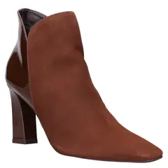 MINGO - Botín Mujer Formal Marrón oscuro