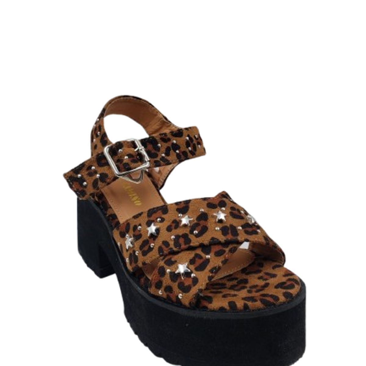 HERIEL - Sandalia Animal Print Taco