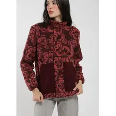 KAYA UNITE - Polerón Chiporro Diseño Mix Fabric Mujer