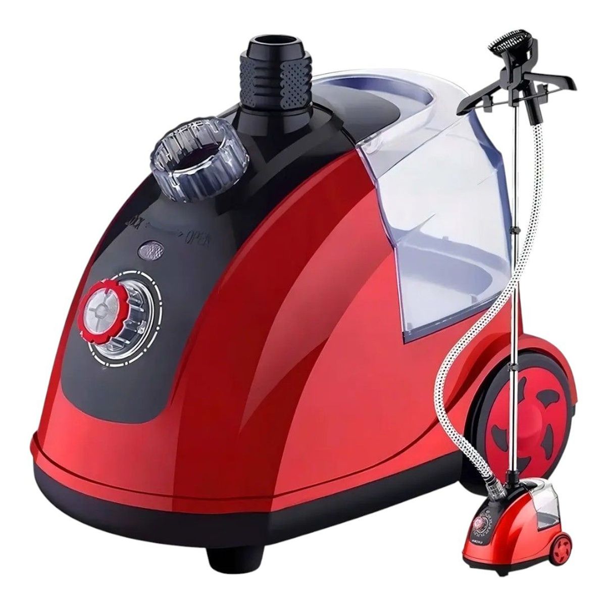 GENERICO - Plancha Vertical De Ropa A Vapor Vertical Color Rojo