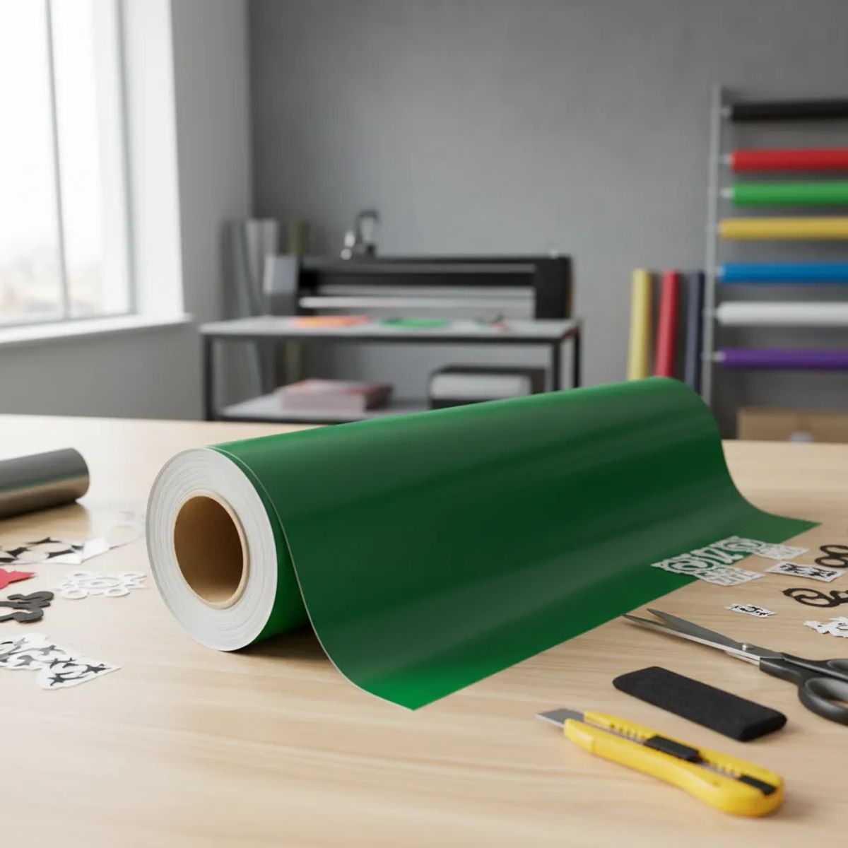 NEON - Vinilos Adhesivos De Corte Verde Brillante 61 Cms X Mts