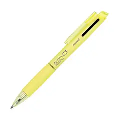 MONAMI - Lápiz Pasta Multicolor FX Zeta C3 0.5mm Cuerpo Amarillo Tinta Az Ng Rj