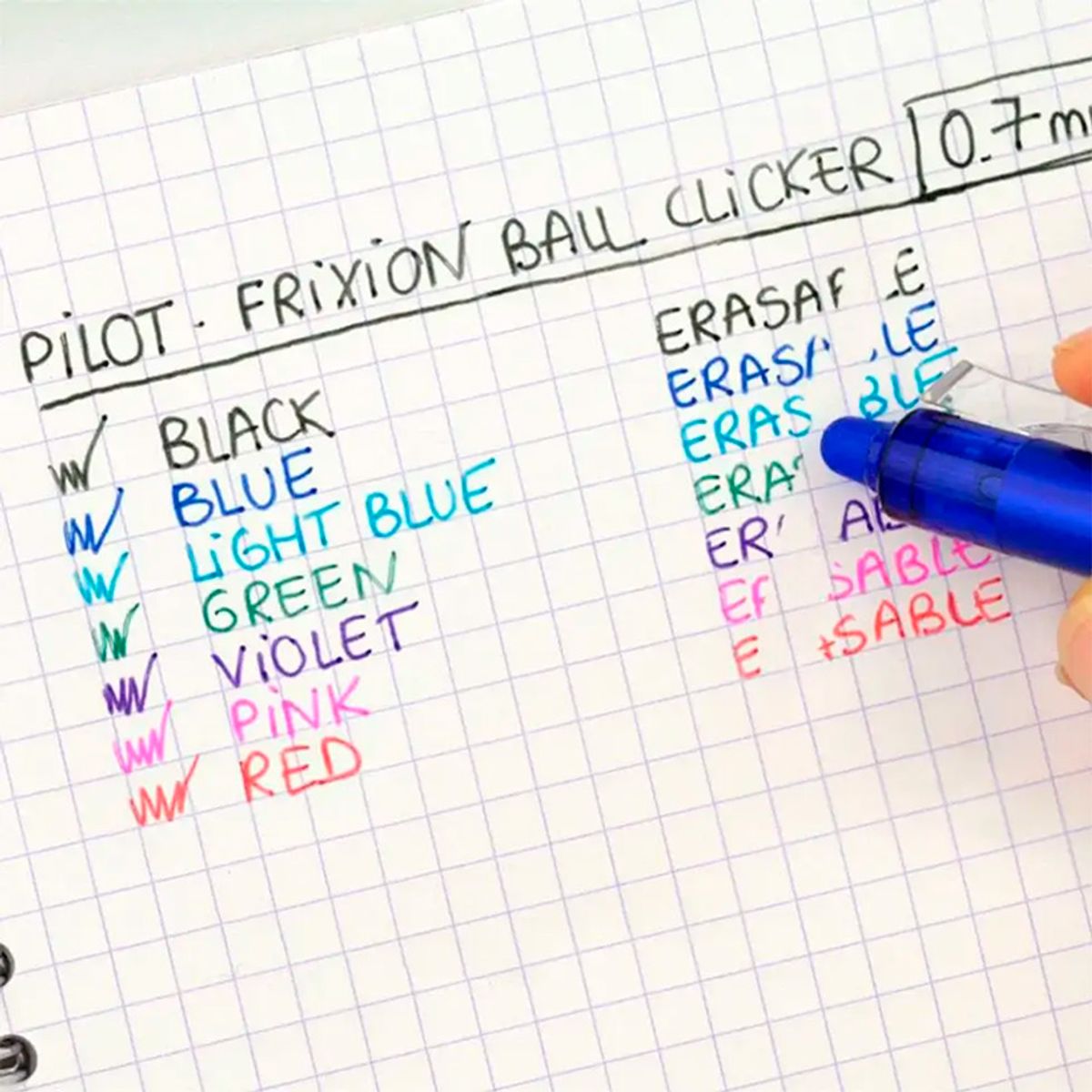 PILOT - Set 4 Lápiz Gel Retráctil Frixion Ball 0.7mm Pilot Set 02
