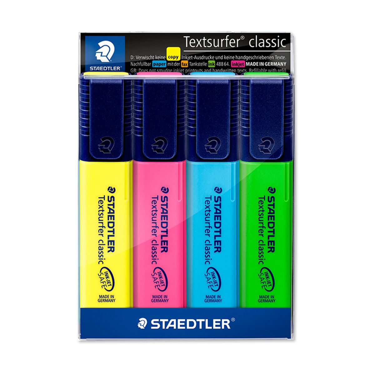 STAEDTLER - Set 4 Destacador Neón Textsurfer Classic Staedtler