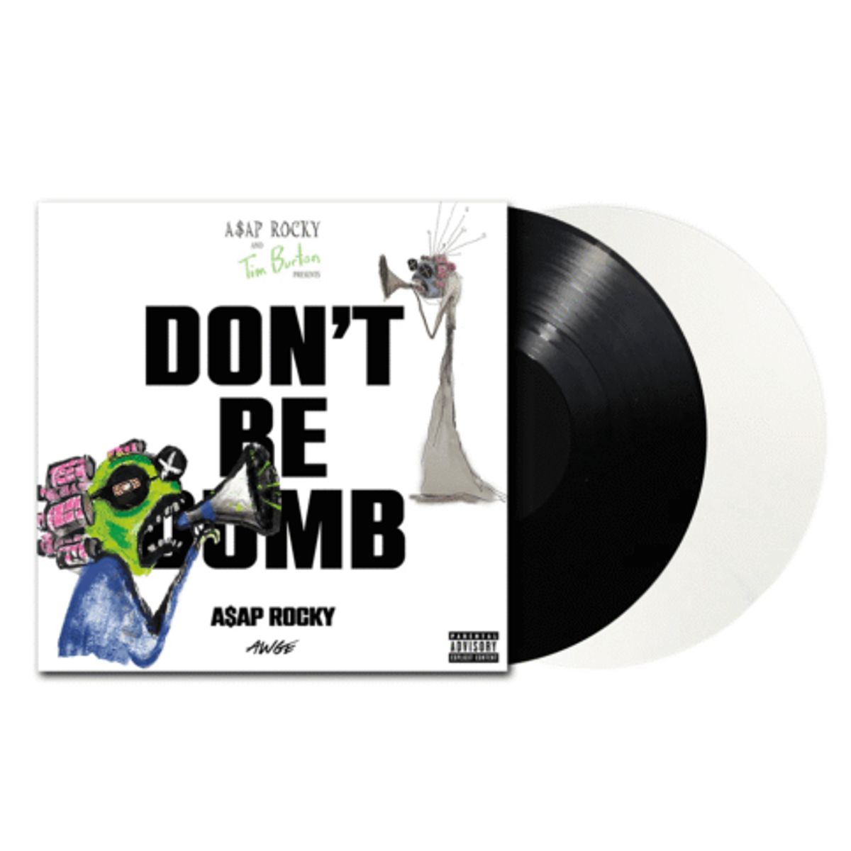 GENERICO - ASAP Rocky - Don’t Be Dumb - Vinilo Doble Black  White