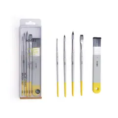 HIMI - Set de 5 Pinceles para Acuarela multiforma Gris