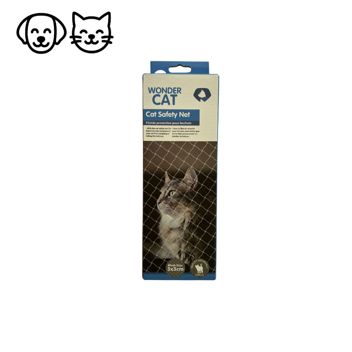 GENERICO - Malla de seguridad M para mascotas 4x3 mts
