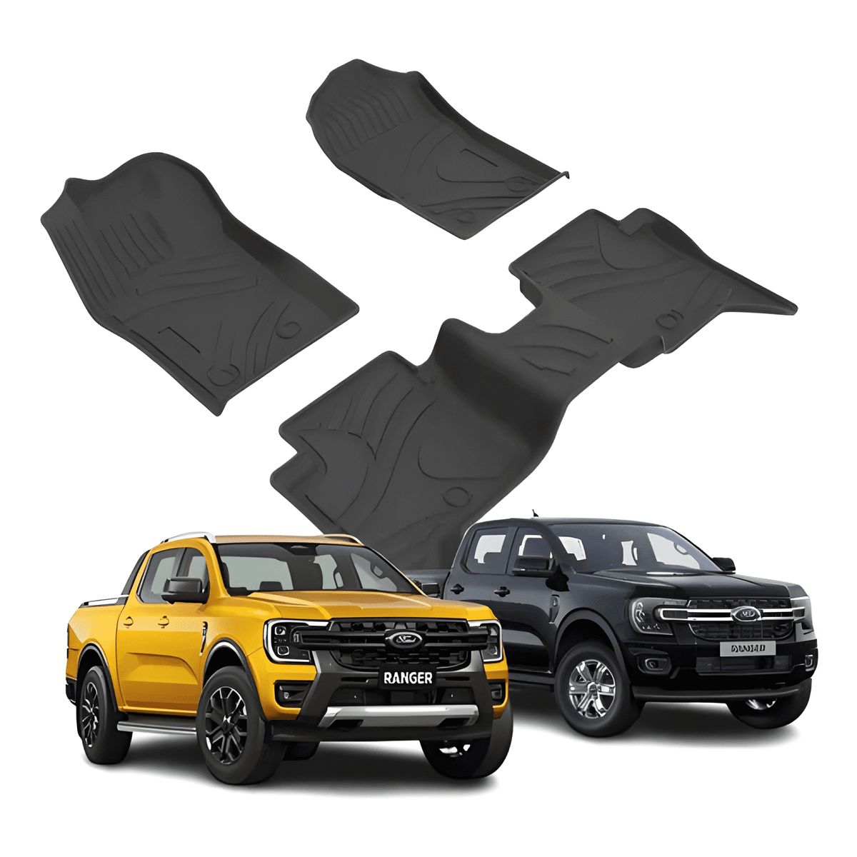 GENERICO - Cubre Pisos Calce Perfecto Ford Ranger  - 3 Piezas
