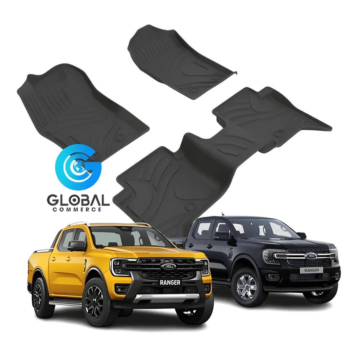 GENERICO - Cubre Pisos Calce Perfecto Ford Ranger  - 3 Piezas