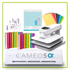 GENERICO - Kit Mujer Emprendedora Cameo 5 Alpha + Prensa de Calor Automática 01