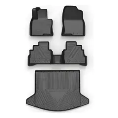 GENERICO - 4 Piezas Cubre Pisos Calce Perfecto Para Mazda Cx5 Negro