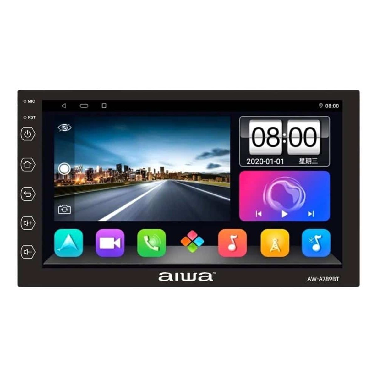 AIWA - Radio Auto 2 Din Android Touch HD de 7'' Aiwa AW-A789BT Increíble