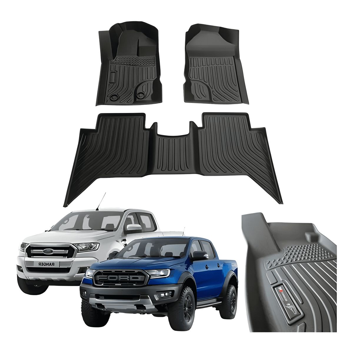 GENERICO - Piso De Calce Perfecto Ford Rangerranger Raptor 2013 - 2023