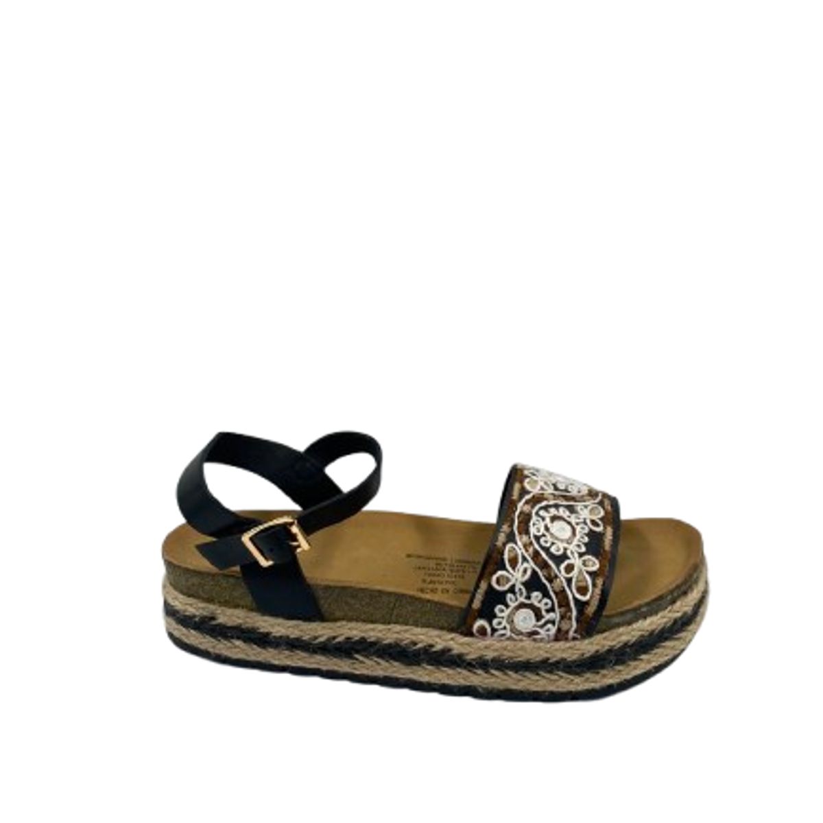HERIEL - Sandalia Bordada Floral