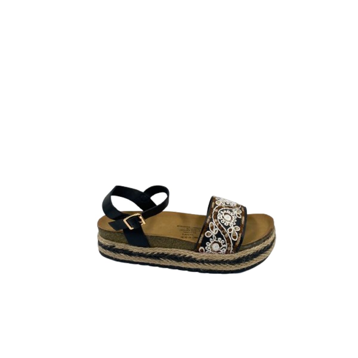 HERIEL - Sandalia Bordada Floral