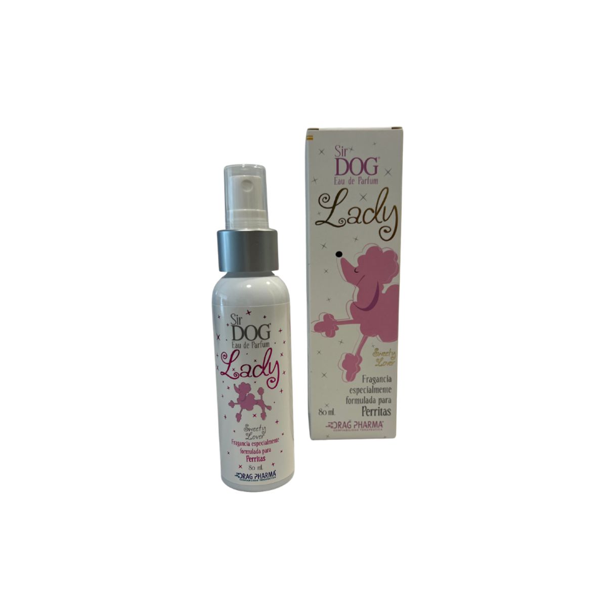 DRAG PHARMA - Perfume Lady Sweet para perritas 80 ml Sir dog