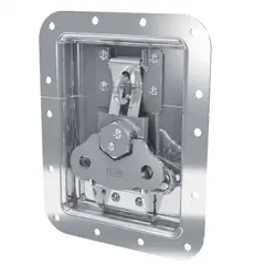 T REX - Chapa Grande plana con porta candado TCH para Case Rack de Audio y Periféricos