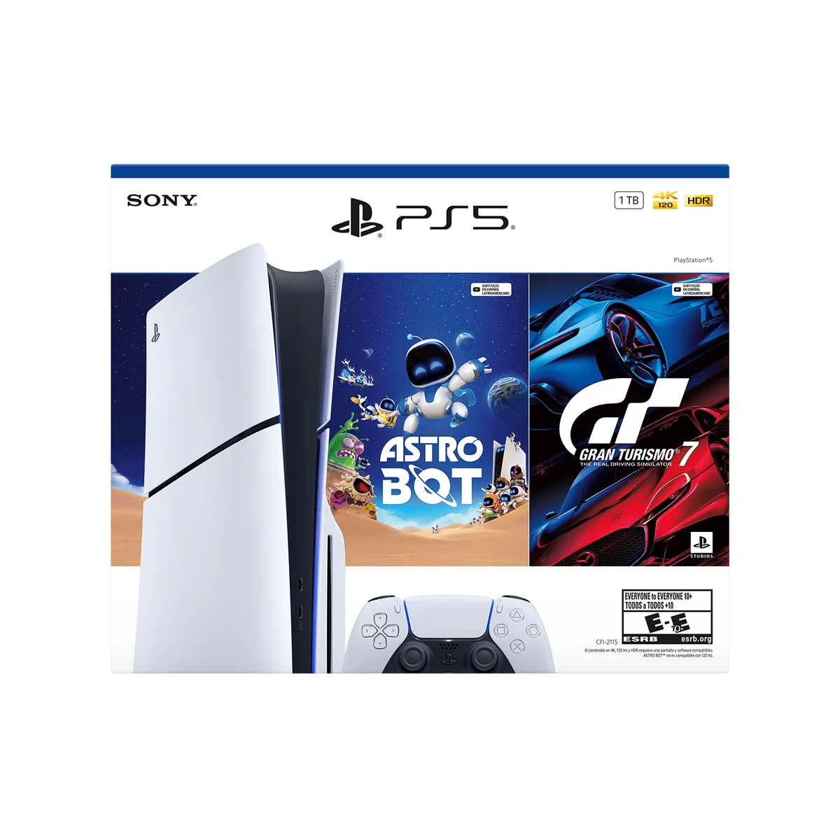 SONY - Paquete de consola PlayStation 5 edición estandar con ASTRO BOT y Gran Turismo 7