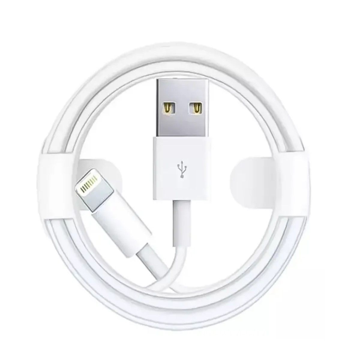 GENERICO - Cable USB cargador usb a Lightning 1 Metro Blanco BELUG