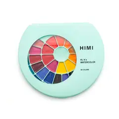 HIMI - Set de Acuarela Semi Humeda 38 Colores (Estuche Verde)