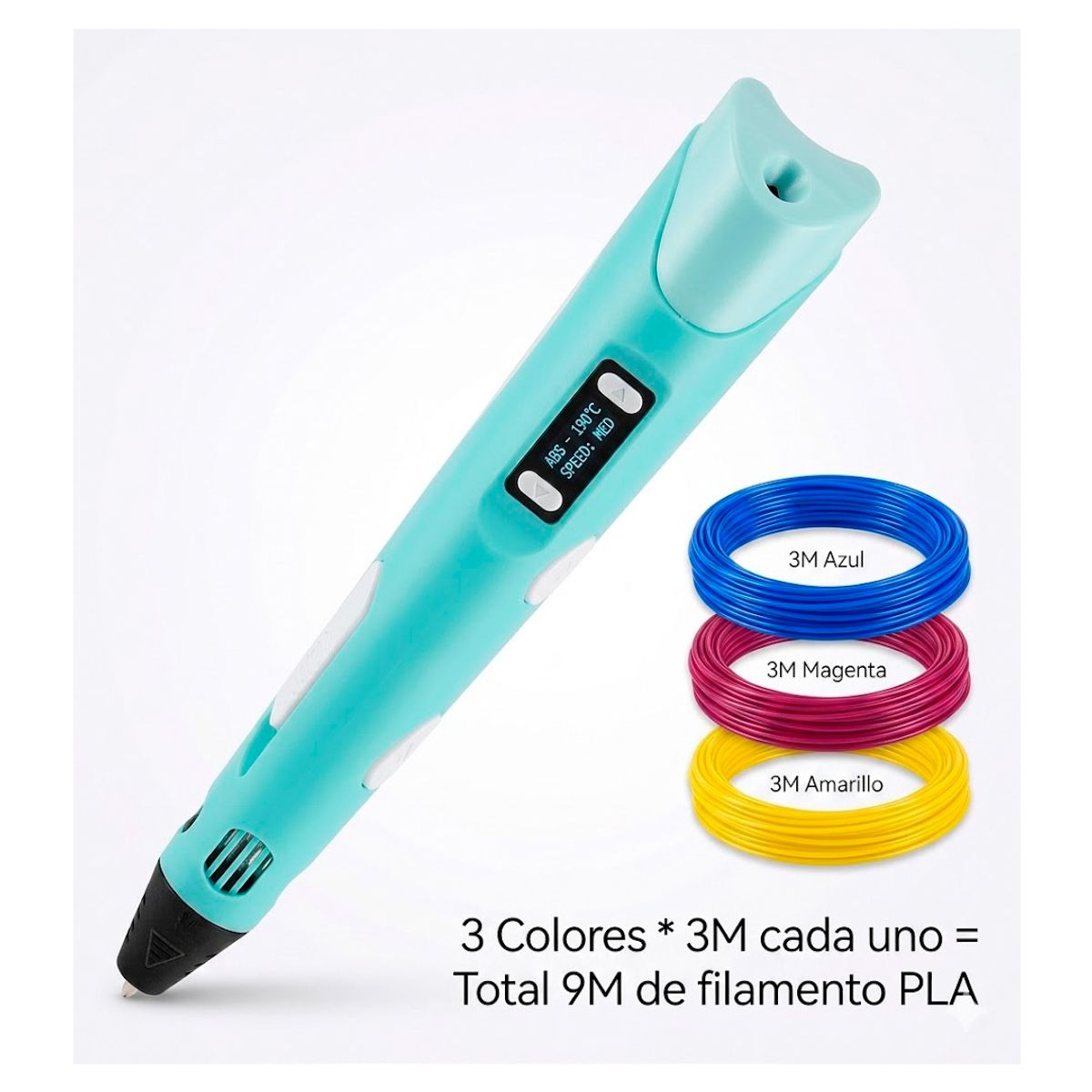 GENERICO - Bolígrafo Lápiz Impresora 3d + Filamentos Creatividad Dibujo