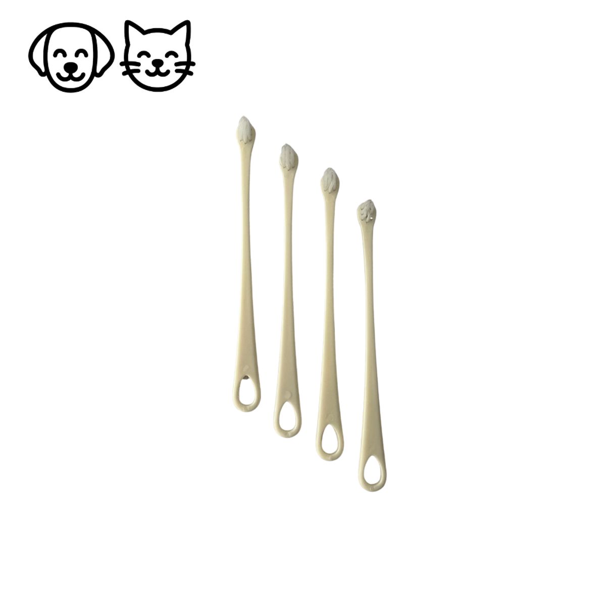 BIOLINE - Cepillos de dientes 4 unidades para gato Bioline