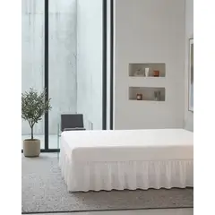 GENERICO - Faldón de Cama Estilo Moderno y Ajuste Perfecto 2 Plazas 150X200 CM