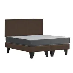 INTERMUEBLES - Cama 2 Plazas Silver + Evo Tela