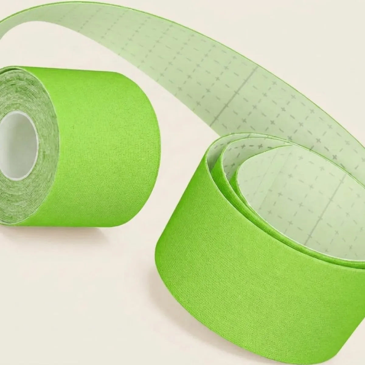 GENERICO - Cinta Kinesiológica Apoyo Parche Muscular 5cm  5mts color Verde