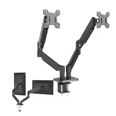 ASIAQUALITY - Brazo Monitor Doble Articulado 1732 Gestión Cab
